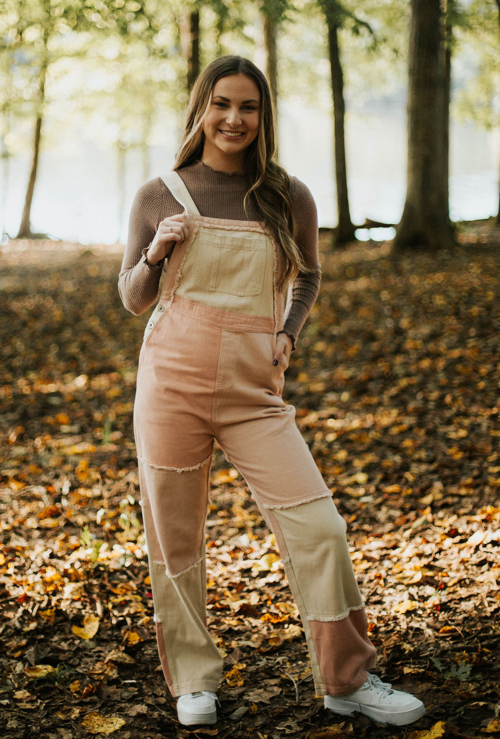 Josephine Color Block Overalls